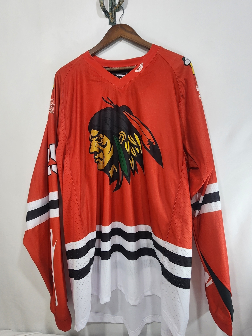 NWOT Glide Paintball Jersey 2XL Red Men’s Hockey Jersey with Native Warrior Logo